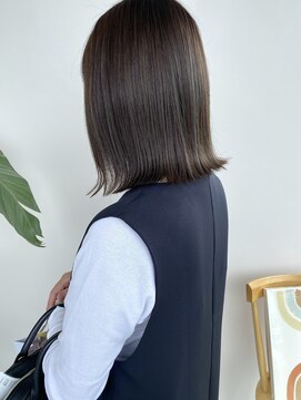 シェル 津山の手店(shel) アッシュベージュ×ハイライト20代30代髪質改善トリートメント