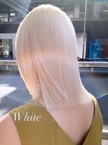 ベレーザ 渋谷(BELEZA)&nbsp;1625外国人風カラーホワイトベージュハイトーンカラールーズヘア