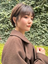 ジアン バイ ミルボン NU茶屋町+(GIEN by milbon)&nbsp;大人美人ショートボブ/顔まわり/ニュアンス/丸み/くびれ