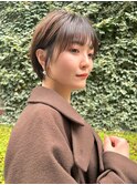大人美人ショートボブ/顔まわり/ニュアンス/丸み/くびれ