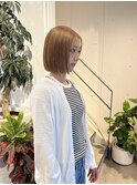 シアーベージュ×ボブ(お客様スタイル)
