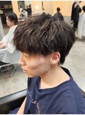 ツイストスパイラルパーマツイストパーマ波巻きスパイラルパーマ
