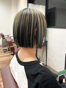 プログレス 仙台駅東口店(PROGRESS) デザインカラー　アンブレラカラー×ボブスタイル