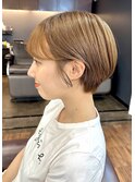 小顔ナチュラルショート20代30代40代くびレイヤーショート