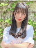 髪質改善/透明感◎シアーカラー×ミディアムレイヤー[ゆめが丘]