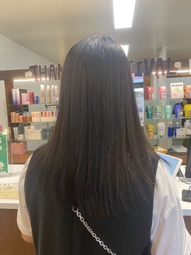 ネバーランド 平成店(NEVER LAND) ストレートパーマ/黒髪/レイヤーロング