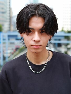 メンズフィール 東梅田店(MENS FEEL) ●センターフェザーパーマ