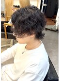 メンズウルフツイストスパイラルパーマ