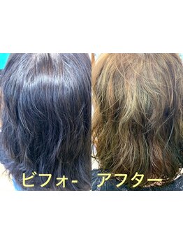 《伊集院駅から徒歩５分》艶感と透明感のあるグレイカラーが大好評！厳選した薬剤でダメージレスに艶髪へ