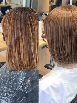 ヘアサロン ガリカ 表参道(hair salon Gallica) 【hyuga】ボブ/ビフォーアフター/カットカラー