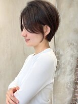 アフロート ルヴア(AFLOAT RUVUA) みね.毛量多くてもまとまるショートボブ!30代40代新宿丸顔面長