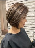 ファッションカラーで染める明るい白髪染め【岡本/芦屋/三宮】