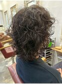 メンズミディアム/くせ毛風/無造作パーマ/ミディアムパーマ