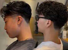 クワトロ オム 大阪梅田(QUATTRO HOMME)の雰囲気（Style【波巻きパーマ/スパーキーショート/刈り上げ/眉毛】）