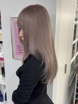 オニキス(ONYX)&nbsp;H04韓国レイヤーカットグレージュブリーチカラーハイトーン