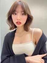 ソヨン 名駅2号店(SOYON)&nbsp;小顔/レイヤーボブ/黒髪/オリーブグレー/ココアベージュ/70