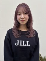 ロッソ 西荻窪(ROSSO) ピンクベージュカラー×レイヤーカット