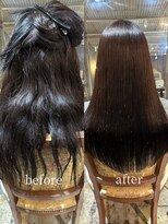 髪質改善と縮毛矯正の専門店 サンティエ(scintiller)&nbsp;髪質改善/縮毛矯正/美髪/艶髪/弱酸性縮毛矯正/美髪ストレート