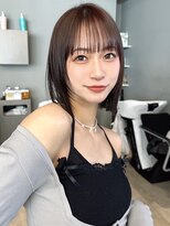 トリッカ シブヤ(TRICCA SHIBUYA)&nbsp;顔まわりレイヤーボブレイヤーカットミディアムボブ渋谷
