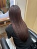 カット、ストレートパーマ