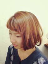 ミル ヘアー デザイン(mille hair design)&nbsp;ティアドロップフォルムのフワボブスタイル