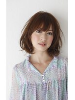 ナタン 自由が丘(NATHAN)&nbsp;アシンメトリー× 前下がり× 斜めバング×ボブ×センターパート