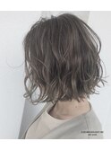 パールアッシュ☆デジタルパーマ☆大人かわいいボブ