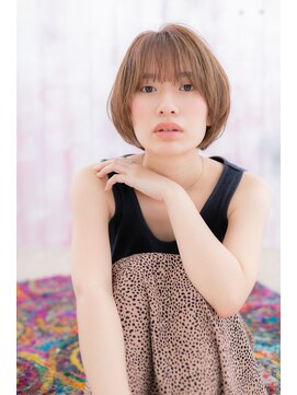 ヘアアンドビューティー ミック(Hair & Beauty miq) 伸ばしかけにも◎ラベンダーベージュ小顔ひし形ショートb