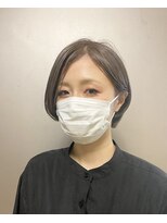 ピエドプールポッシュ(PiED DE POULE POCHE)&nbsp;グレージュショートボブ