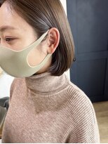 アーブル ヘアーアンドメイク(ARBRE) ブリーチハイライトダブルカラー切りっぱなしボブ