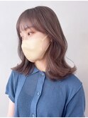 シアグレージュ_グレージュカラーボブウルフ_ba404651