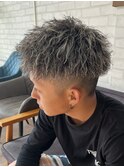 ツイスト/ホワイトメッシュ/メンズパーマ