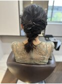 編みおろしアレンジ/結婚式
