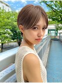 黒髪/グレーベージュ/レイヤーロング/前髪パーマ[鹿児島駅]