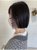 大人インナーカラー×ボブ