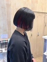 ブロッサム 東中野店 大人かわいいストレート切りっぱなしインナーカラー