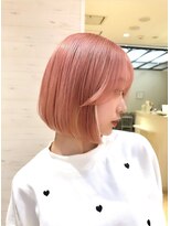 ラグーン 原宿 表参道(LAGOON) 韓国風美髪エアリーピンクボブ卵型丸型