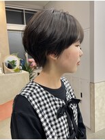 サンド 鹿児島中央(sand)&nbsp;@ayumi_sand  マッシュショート　グレージュ　ショートヘア