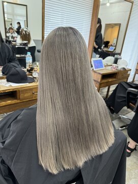 アジールヘア 北千住駅西口店(agir hair) ハイトーンシルバーグレージュカラー 北千住