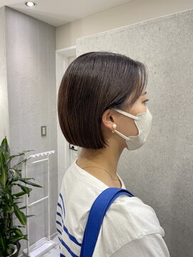 ヌーヴェル(nouvelle) ミニボブ×こっくりブラウン