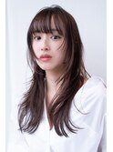ロングレイヤー/20代30代大人かわいい/顔周りレイヤー