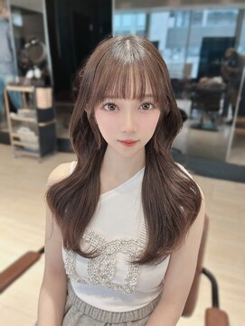 アフロート ギンザ(AFLOAT GINZA) 小顔レイヤー×韓国風×艶カラー×美ロング×顔まわりレイヤー