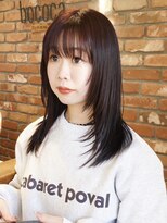ボコカ(bococa) 【macana指名】暖色 ワインレッド レイヤーカット