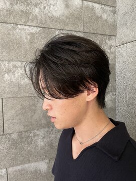 ニアウ 伊勢崎連取店(Niau) メンズマッシュウルフニュアンスパーマメンズパーマ