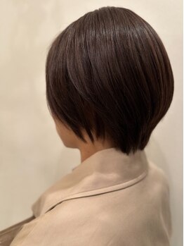 ［朝の準備が楽に◎］手櫛でまとまるショートスタイル＊どこから見ても美しい”大人ショートカット・ボブ”