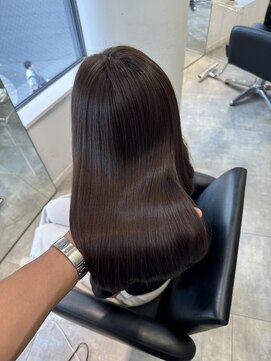 ルル(Lulu) 梅田/ブラウン/ベージュ/レイヤー/前髪カット/縮毛矯正/髪質改善