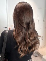 トリッカ シブヤ(TRICCA SHIBUYA)&nbsp;お客様スタイル/羽エクステ/髪質改善/暖色カラー/ツヤ髪/ロング