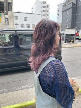 ヘアーサロン グラブ(hair Salon grab) カシスピンクバレイヤージュ