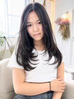 ユイマァル 岡山(YUIMARL)&nbsp;岡山レイヤーカット20代30代グレージュカラーブリーチなしカラー