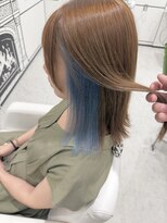 円(en) イヤリングカラー×シアーブルー